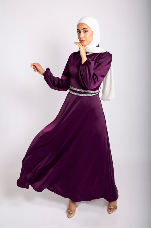 Royal Purple Evening Gown