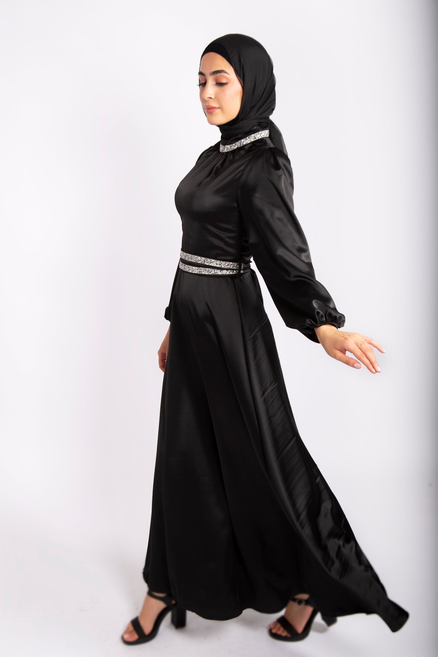 Royal Black Evening Gown